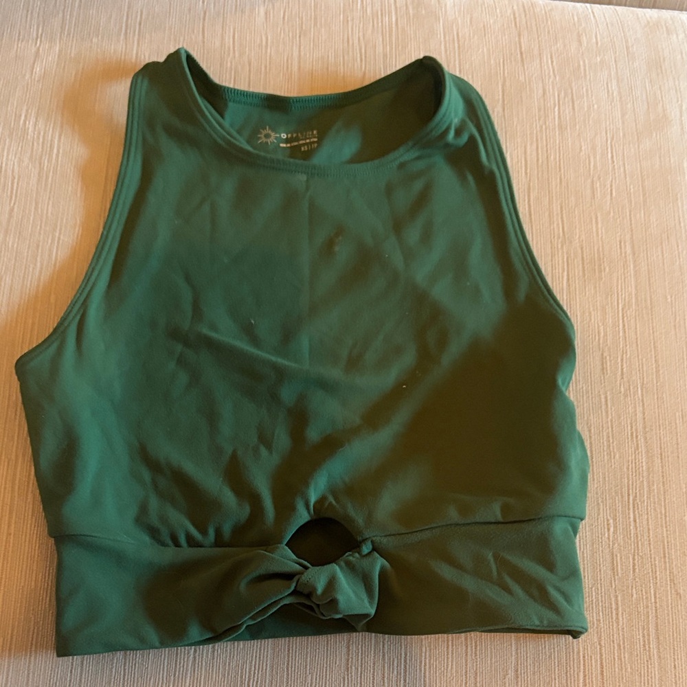 Offline by Aerie green athletic crop top
